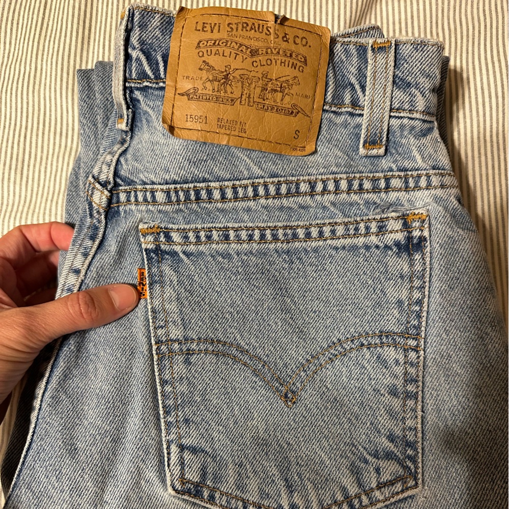 Levi's Classic Blue Denim with Brown Label